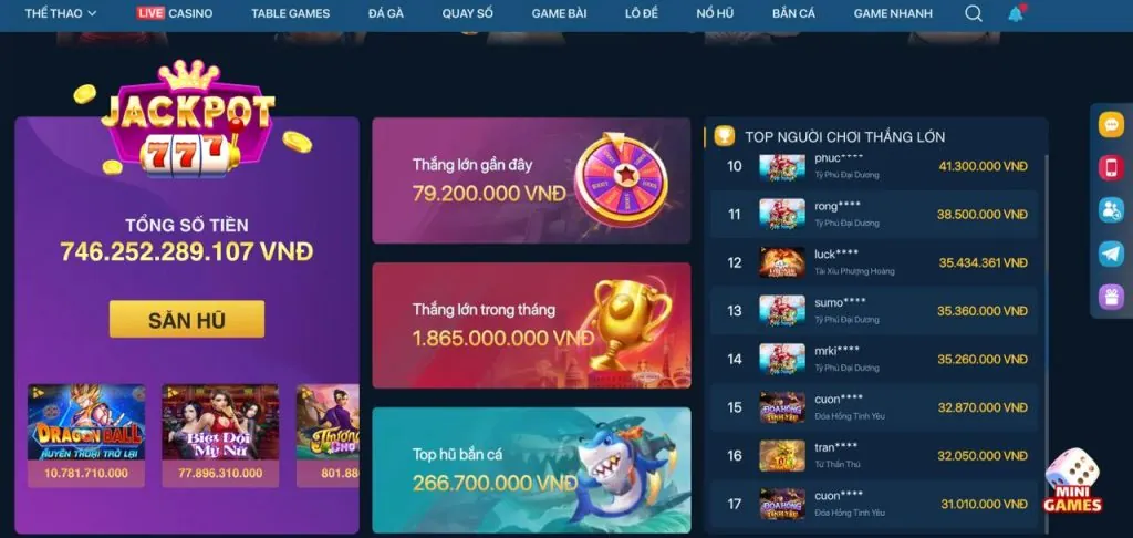 Hình ảnh các loại game đa dạng